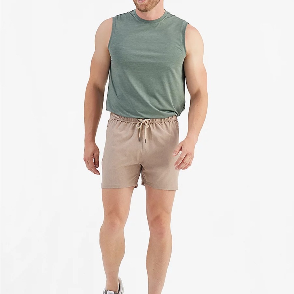 R.O.W Dune Tan Shorts 5 in